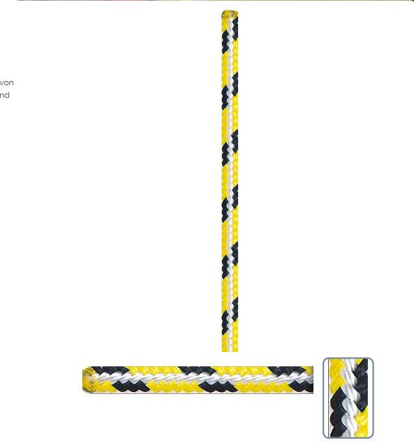REGATE BAUMPFLEGESEIL Ø 10mm gelb/schwarz - 100m REGATE BAUMPFLEGESEIL Ø 10mm gelb/schwarz - 100m