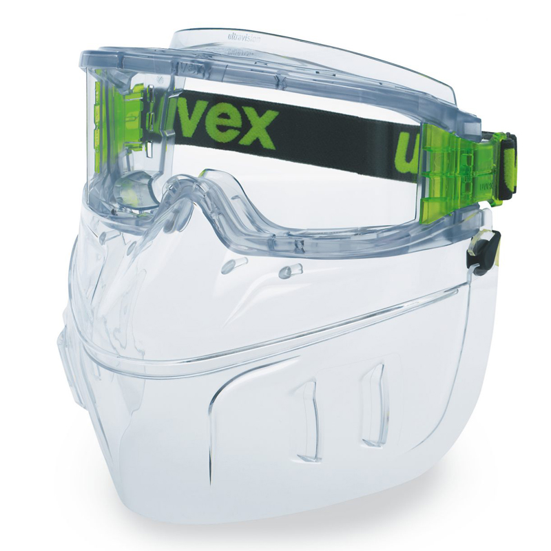 Lunettes de protection panoramiques uvex ultravision avec protection respiratoire  Lunettes de protection panoramiques uvex ultravision avec protection respiratoire 
