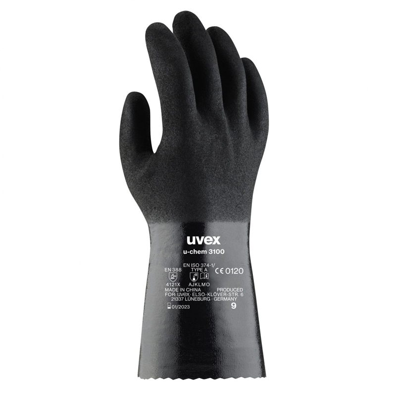 Chemikalienschutzhandschuh uvex u-chem 3100  Gr. 8