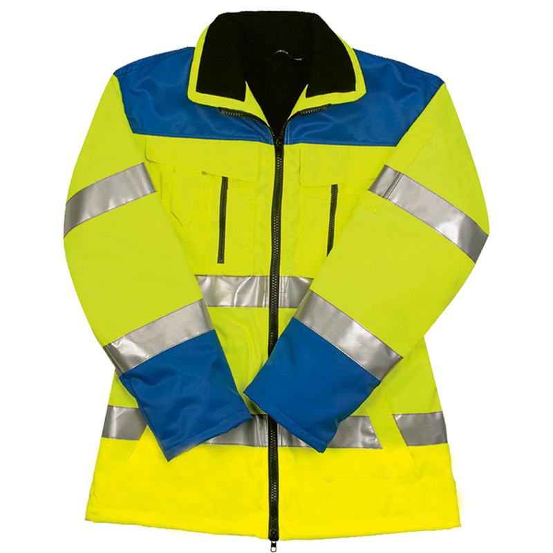 Vestes de sécurité longues TREKKER REFLEX jaune vif/bleue Gr. S