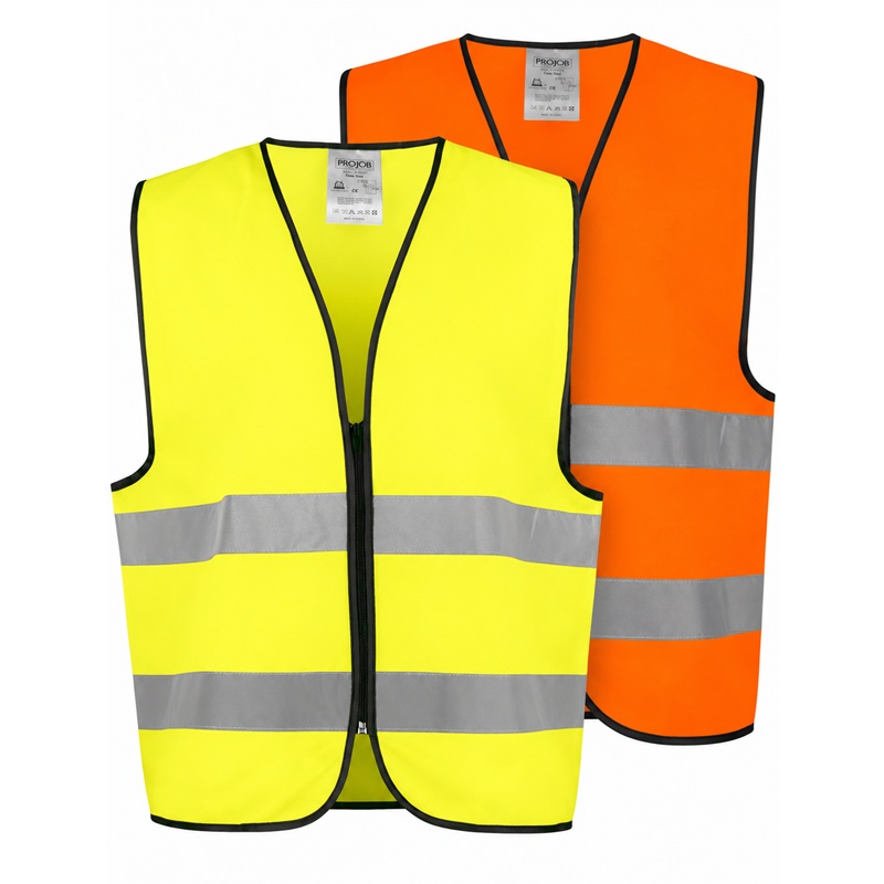 ProJob 6709 Warnweste mit Zip EN ISO 20471 Klasse 2