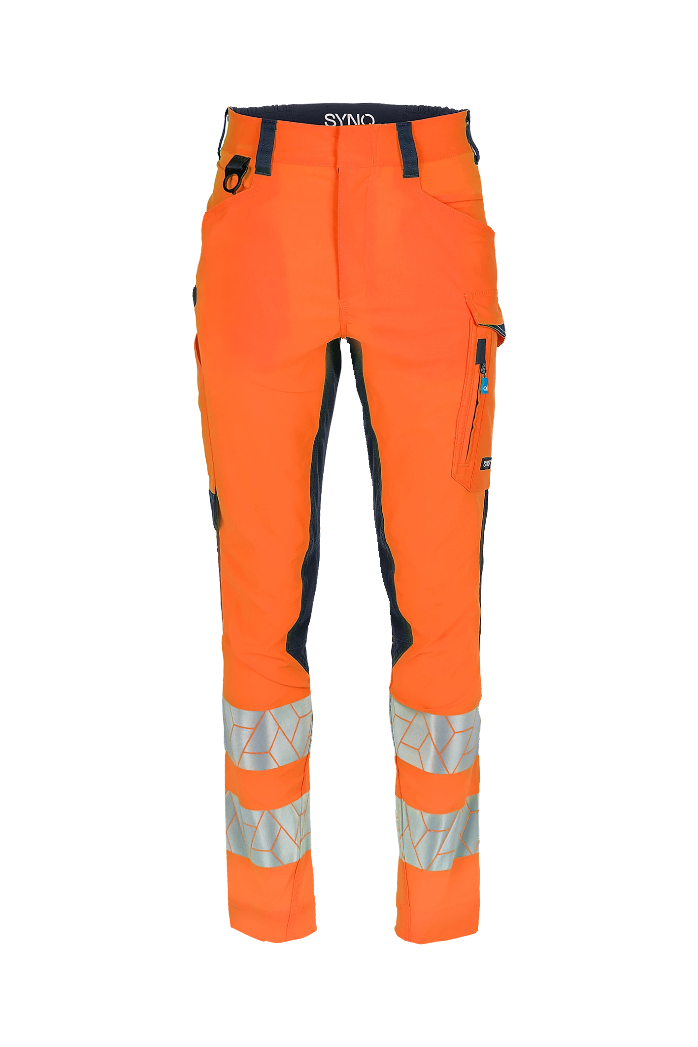 Synq Beaqon Warnschutzhose leuchtorange/blau