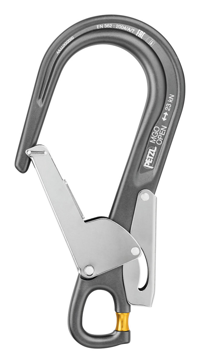 Petzl MGO Open Connecteur avec ouverture à déclic 60 mm Petzl MGO Open Connecteur avec ouverture à déclic 60 mm