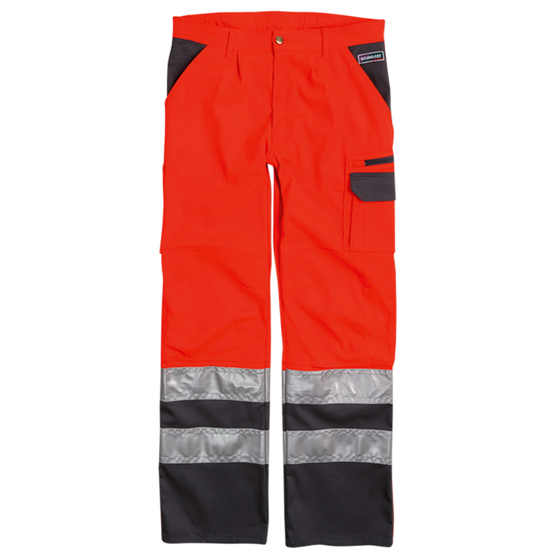 Pantalon de sécurité SICURELAST REFLEX jaune rouge vif/grise Gr. 46