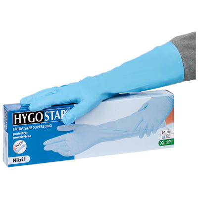 Gants à usage unique EXTRA SAFE SUPERLONG Gr. M