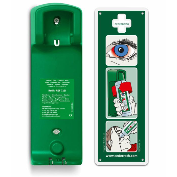Cederroth Augenspülflasche 0,5 l  Wandhalterung Cederroth Augenspülflasche 0,5 l  Wandhalterung