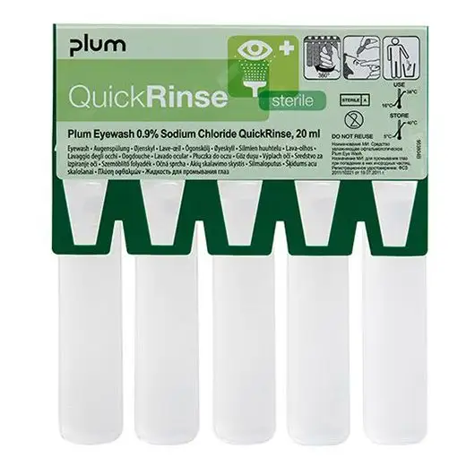 Ampoules de rinçage oculaire Plum QuickRinse Refill