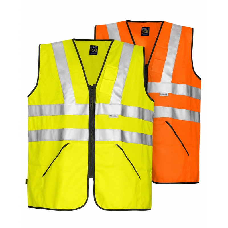 ProJob Warnwesten 6702 ISO EN 20471-3 Klasse 3