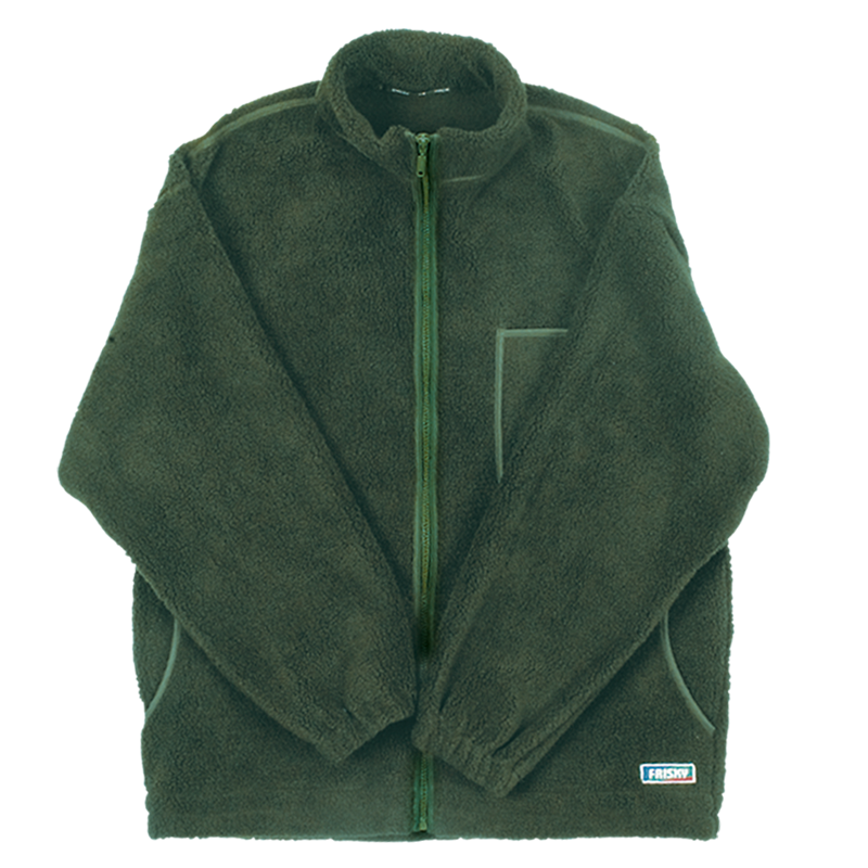 Veste de travail en fourrure de fibres polaire FRISKY vert olive Gr.M Veste de travail en fourrure de fibres polaire FRISKY vert olive Gr.M