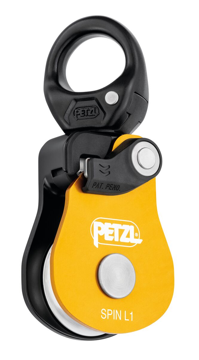 Petzl Spin L1 Poulie simple jaune Petzl Spin L1 Poulie simple jaune