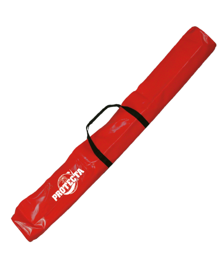 Stofftasche mit rotem PVC-Überzug