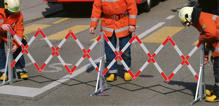 Barrière extensible Triopan, en aluminium 500 cm