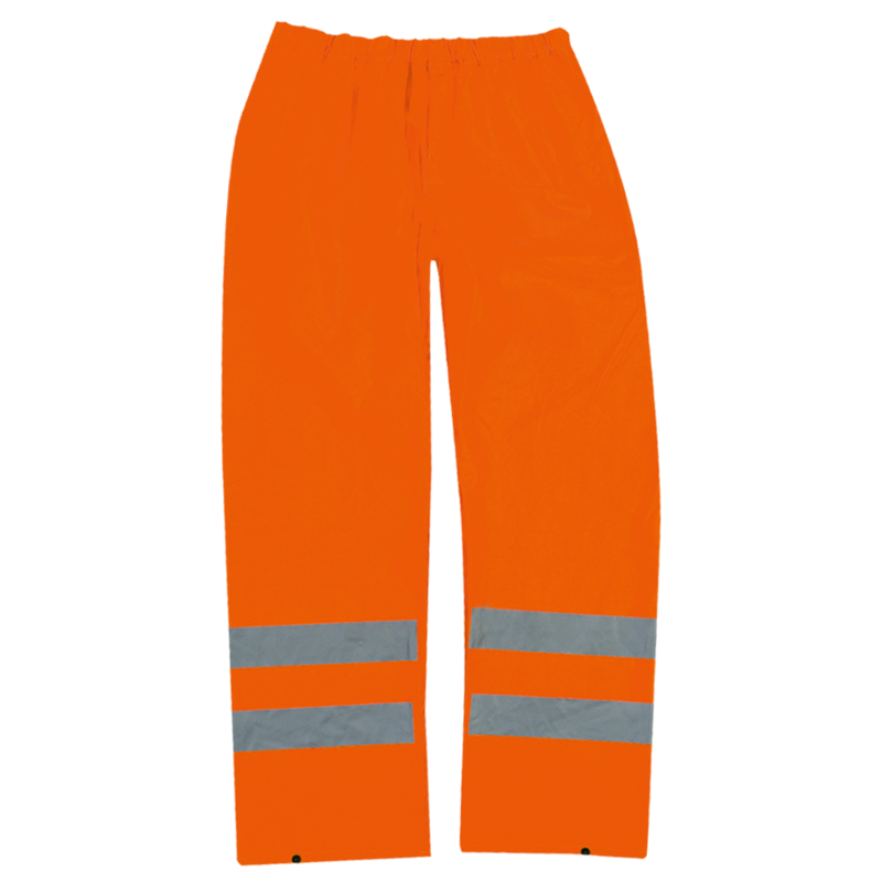 Pantalon de pluie de sécurité orange vif, S