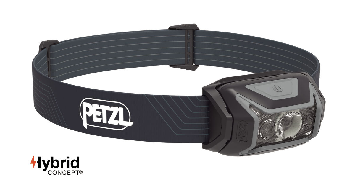 Petzl Actik lampe frontale 450 lumens gris Petzl Actik lampe frontale 450 lumens gris