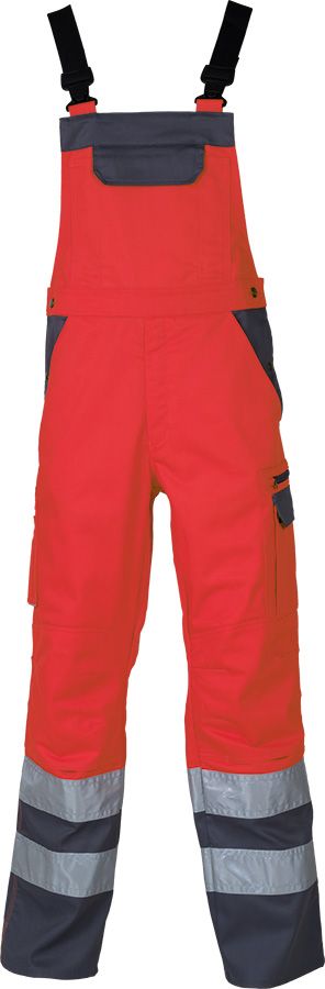 Progresso Reflex EN 20471 Salopette de sécurité orange vif/bleu Progresso Reflex EN 20471 Salopette de sécurité orange vif/bleu