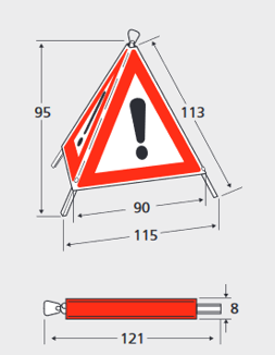 Triopan signaux pliants 90cm