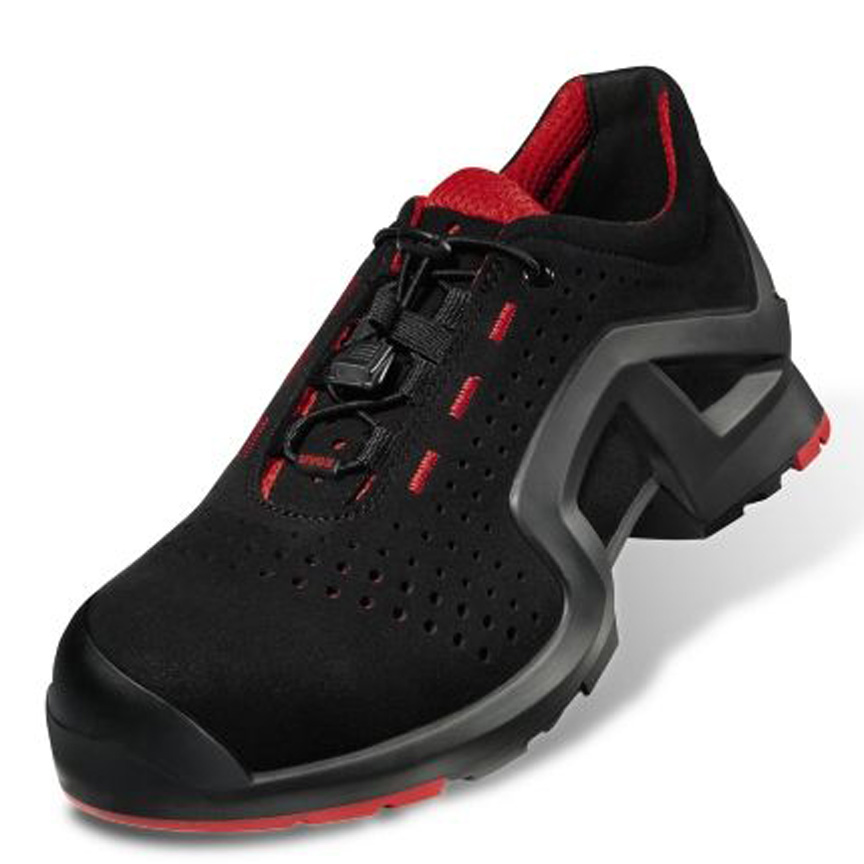 uvex 1 Chaussure basse 8519 noir/rouge S1 P SRC EN ISO 20345