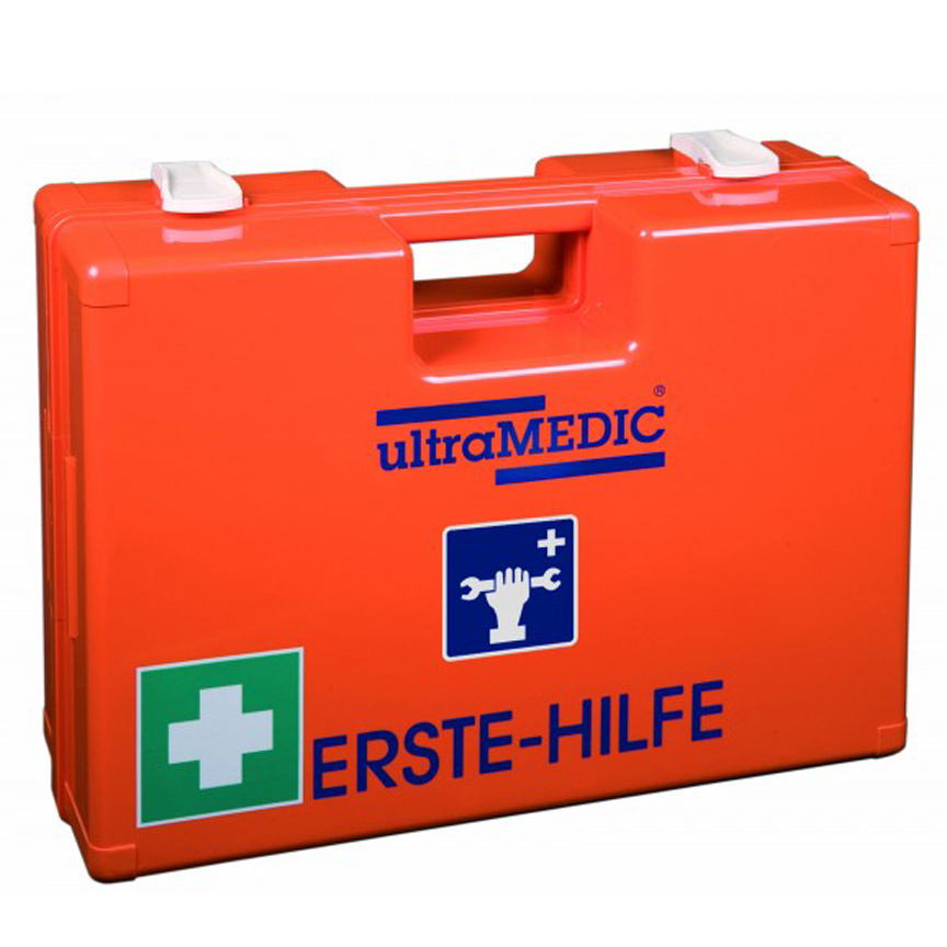 Erste-Hilfe-Koffermit Spezialfüllung WERKSTÄTTEN  DIN 13157 PLUS