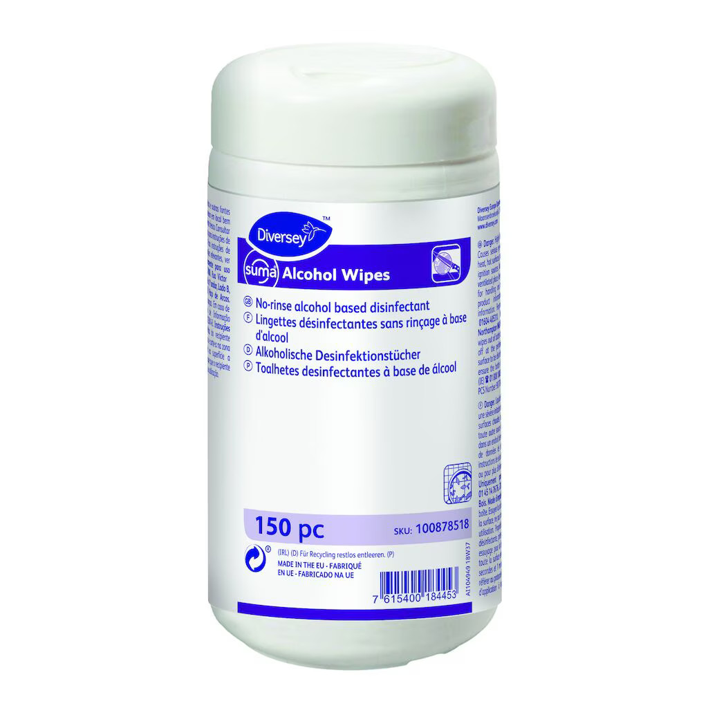Diversey Suma Alcohol Wipe lingettes désinfectantes pour surfaces Diversey Suma Alcohol Wipe lingettes désinfectantes pour surfaces