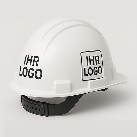 Helm mit Logo Druck auf Rueckseite
