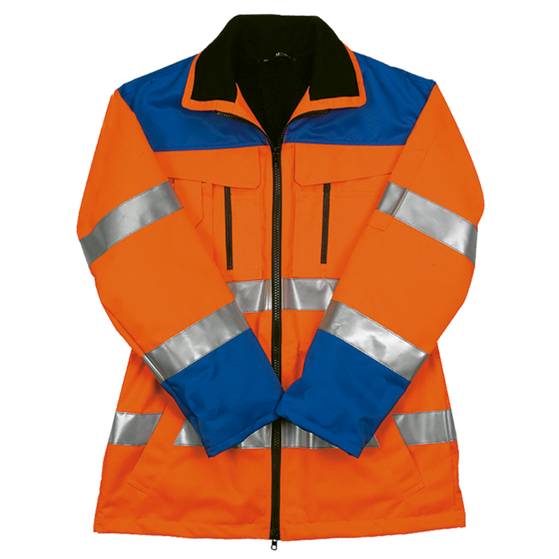 Vestes de sécurité longues TREKKER REFLEX orange vif/bleue Gr. S