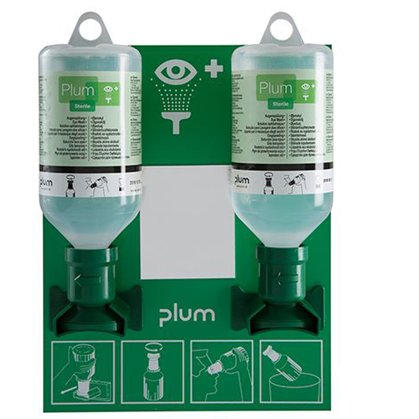 Plum Augenspülstation mit 2 x 500 ml  Augenspülung