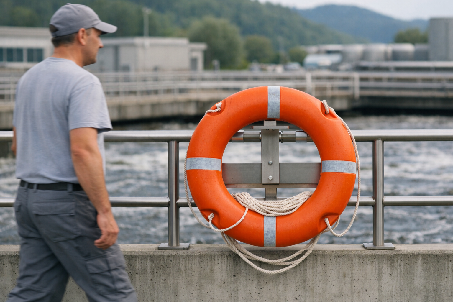 Rettungsring in Industrie
