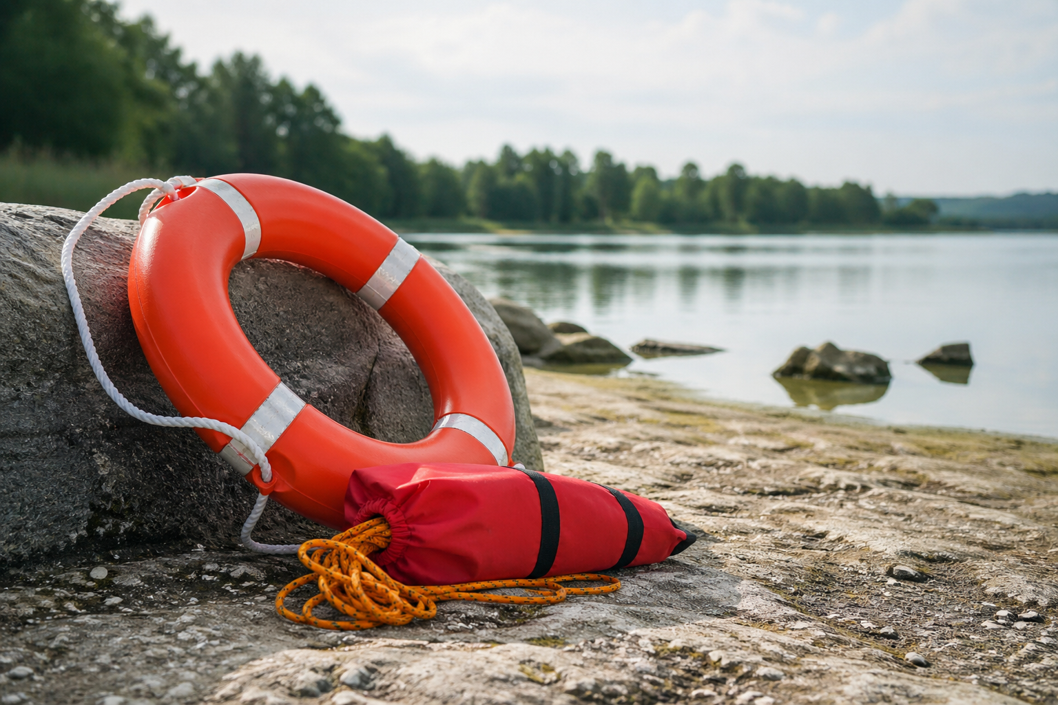 Verschiedene Wasserrettungsmittel