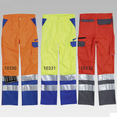 Pantalon de sécurité SICURELAST REFLEX jaune vif/bleue Gr. 48