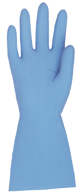 Schutzhandschuhe VITAL 117 aus Naturlatex blau Gr. 9