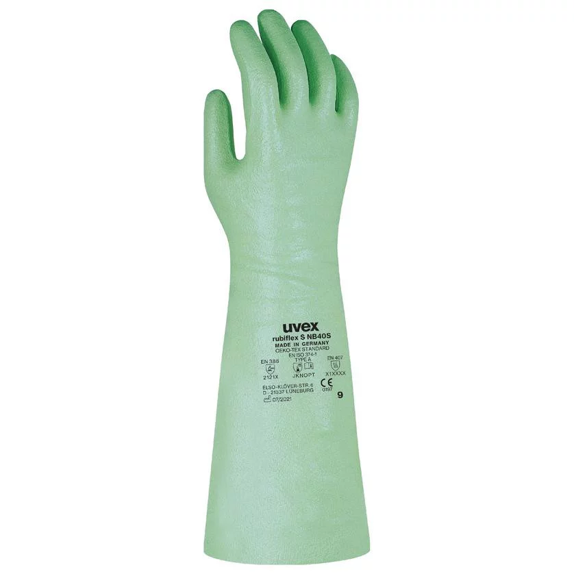 Gant de protection contre les produits chimiques Uvex Rubiflex S NB40S