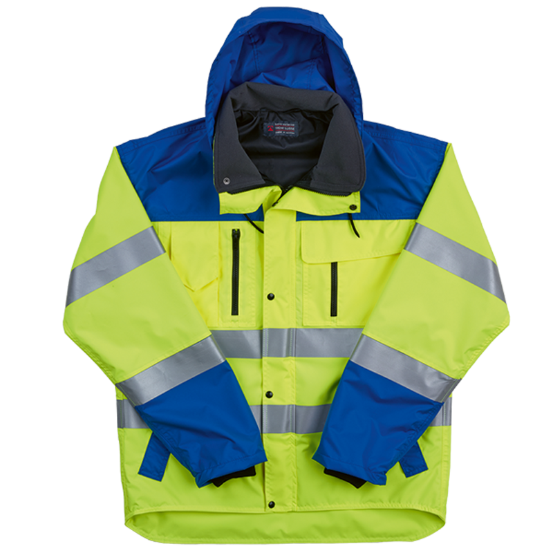 Vestes de pluie et de sécurité IMPERMA REFLEX jaune vif/bleu EN 20471, CE Gr.XL