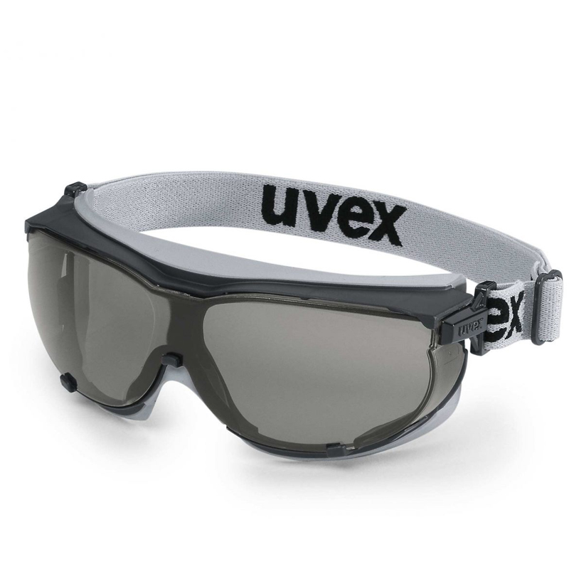Vollsichtbrille uvex carbovision schwarz, grau Sonnenschutz