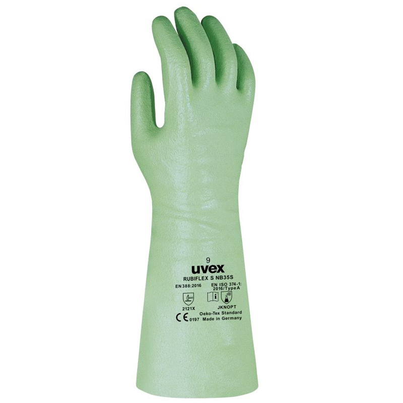 Gant de protection contre les produits chimiques uvex rubiflex S NB35S Gr.11