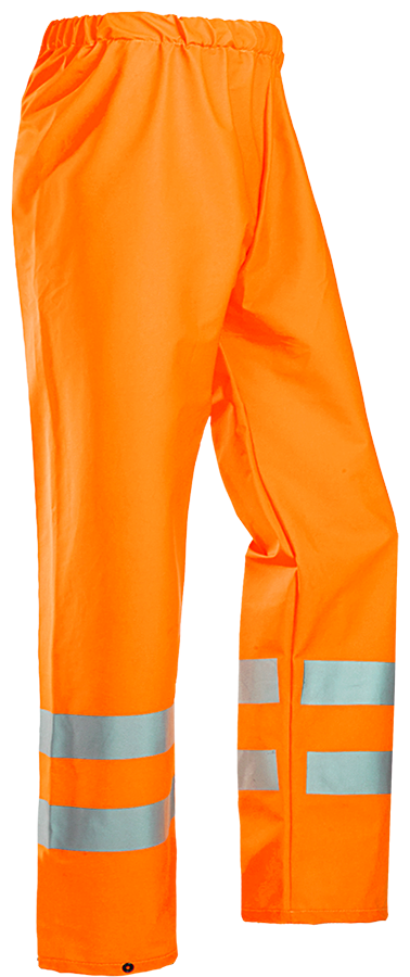 Pantalon de pluie de sécurité FLEXOTHANE REFLEX orange vif EN 20471, EN 343, CE
