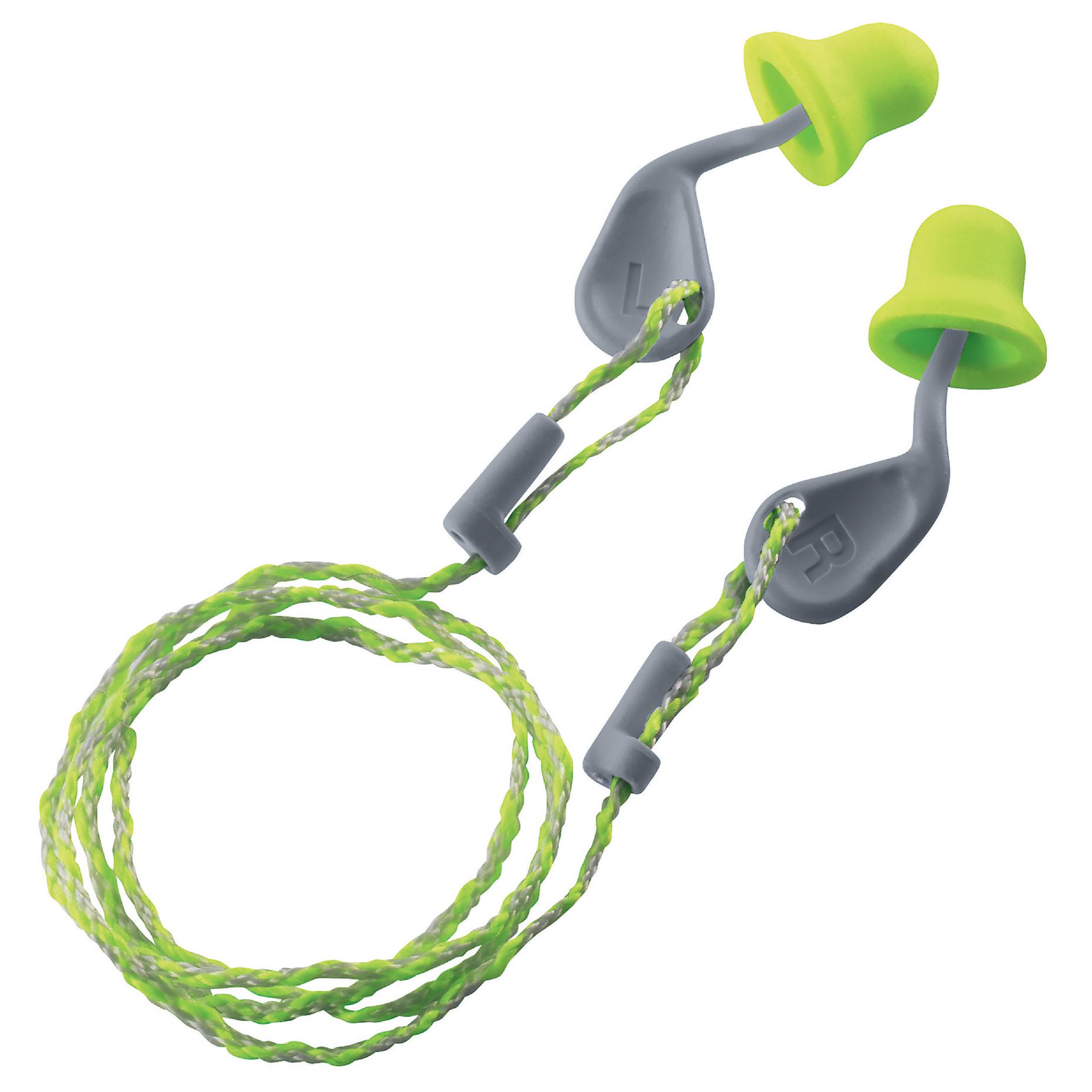 Uvex xact-fit Bouchons d'oreilles à usage unique avec cordelette SNR 26 Uvex xact-fit Bouchons d'oreilles à usage unique avec cordelette SNR 26