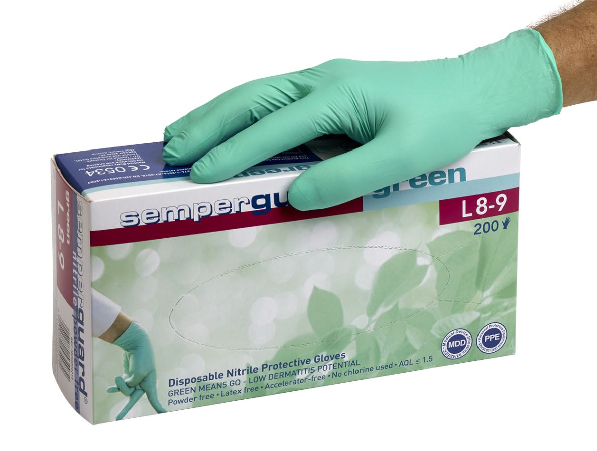Gants jetables Semperguard Green Gants jetables Semperguard Green