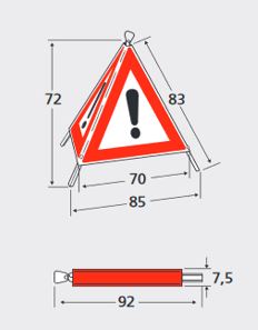 Triopan signaux pliants 70cm Triopan signaux pliants 70cm