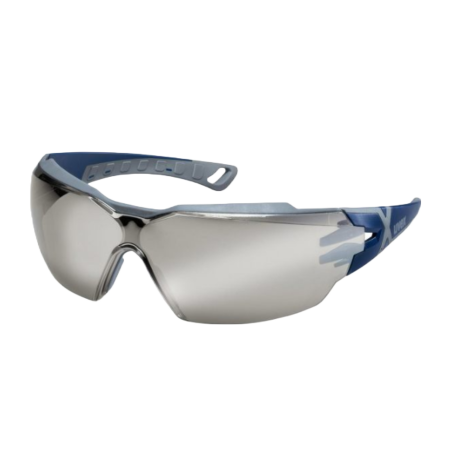 Uvex Pheos CX2 Lunettes à branches miroir argent avec revêtement anti-buée sur la face intérieure Uvex Pheos CX2 Lunettes à branches miroir argent avec revêtement anti-buée sur la face intérieure