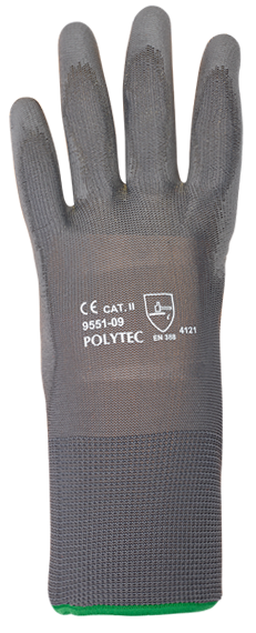 Polytec PU Gants de protection gris Taille 7