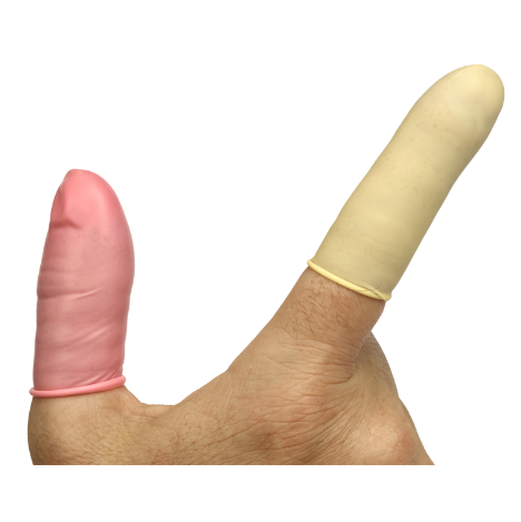 Fingerlinge RESISTA-LATEX, rosa 100 Stück Gr. L