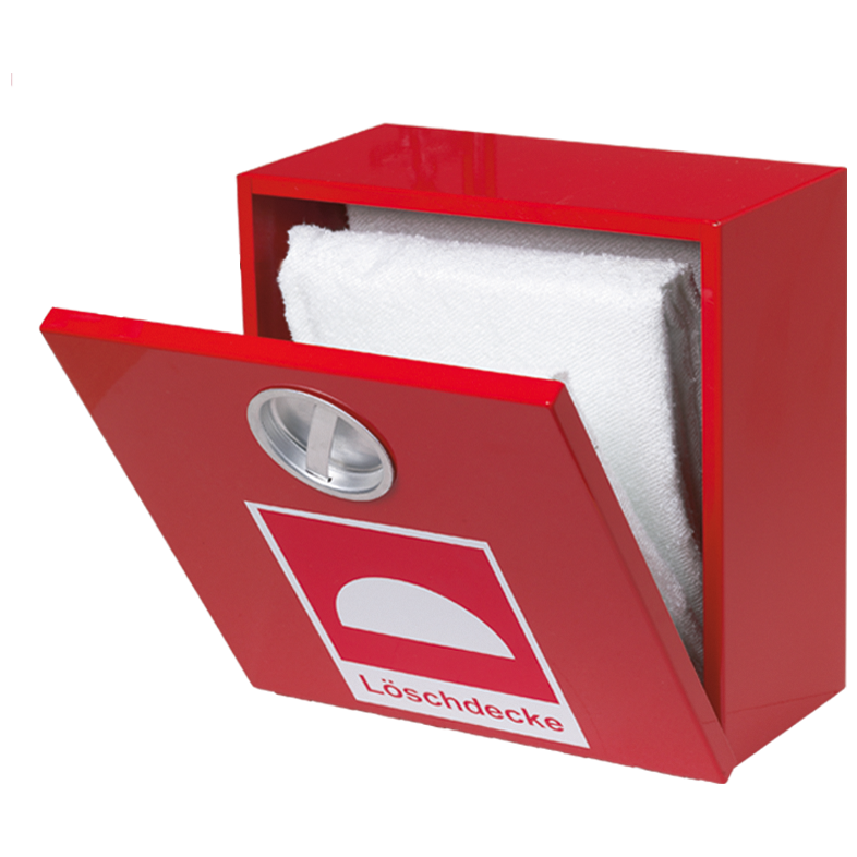 Roter Metallbehälter  «Geräte zur Brandbekämpfung» Roter Metallbehälter  «Geräte zur Brandbekämpfung»