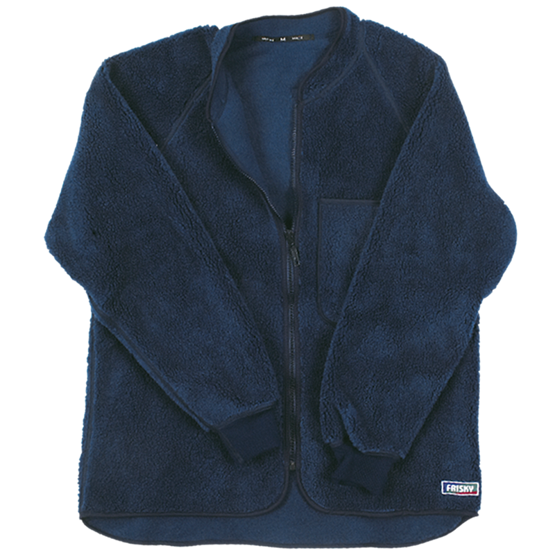 Veste de travail en fourrure de fibres polaire FRISKY PLUS bleu foncé Gr.L