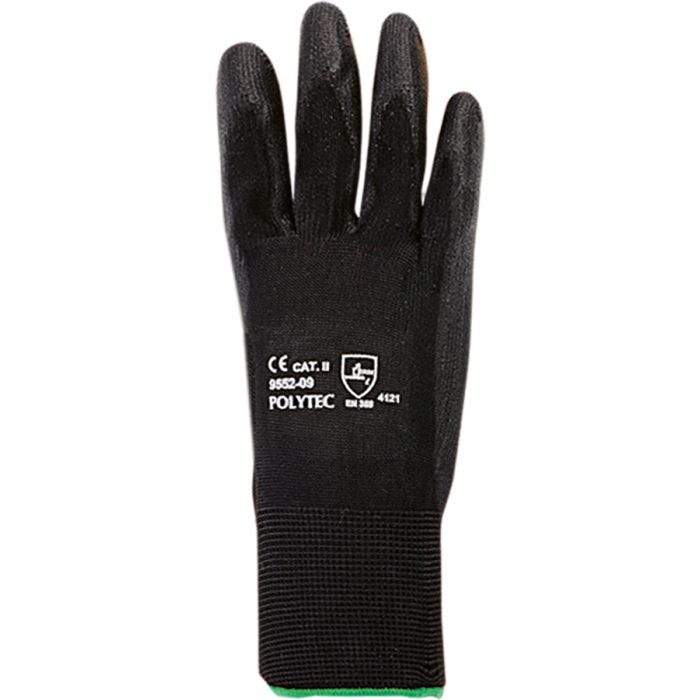 Polytec PU Gants de protection noir Taille 7