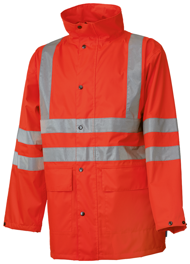 Veste de pluie haute visibilité Sioen Monoco rouge vif Veste de pluie haute visibilité Sioen Monoco rouge vif