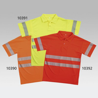 Warnschutz-Poloshirts BIOACTIVE REFLEX  leucht orange  Gr. L