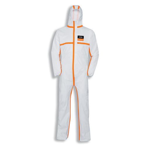 Coverall uvex 4B 8959, blanc/orange Gr. XXL Coverall uvex 4B 8959, blanc/orange Gr. XXL