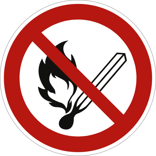 Schild «Feuer verboten»
