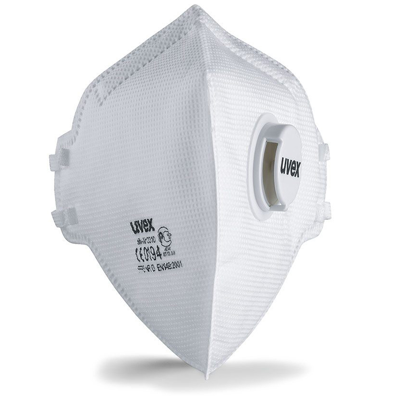 Masque pliable de protection respiratoire FFP3 uvex silv-Air c 3310 15 pcs.