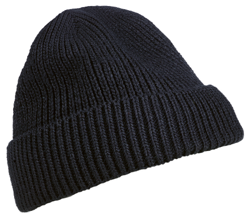 Bonnet d'hiver tricoté noir Bonnet d'hiver tricoté noir